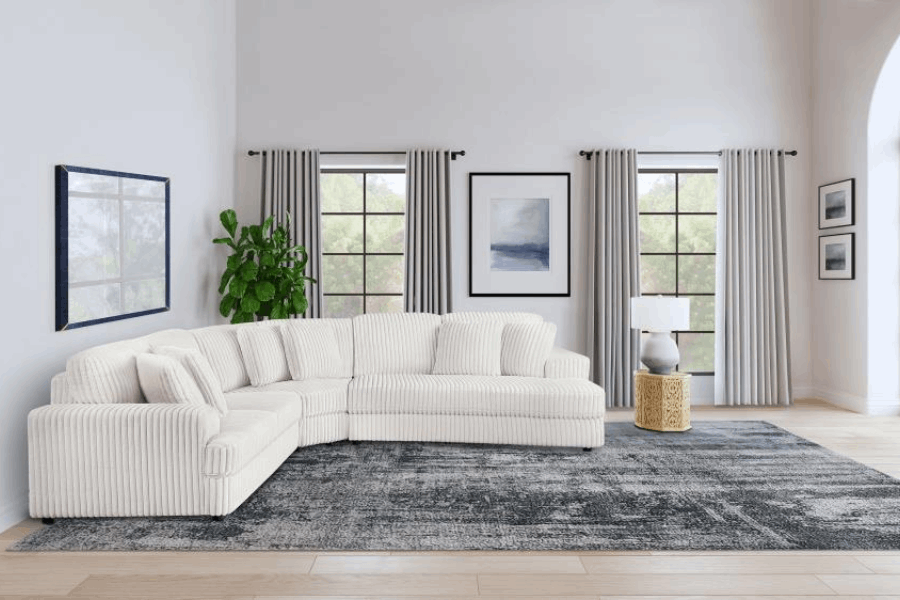 Emberson 3-piece Upholstered Modular Sectional Sofa Ivory 508851-S3