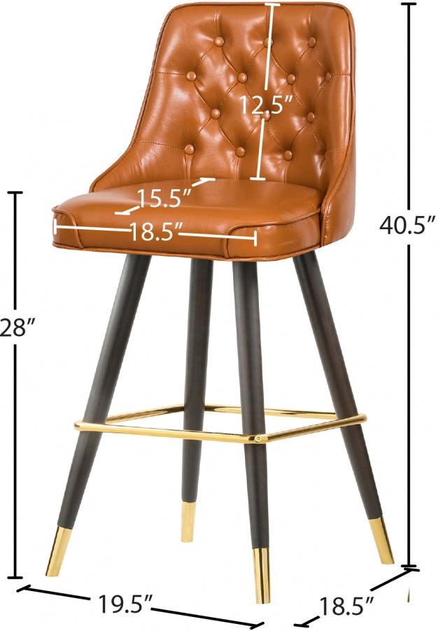 Portnoy Faux Leather Bar | Counter Stool SKU: 908Cognac-C