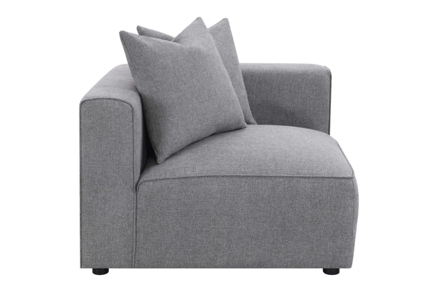Seccional modular tapizado Jennifer de 6 piezas gris 551594-SET