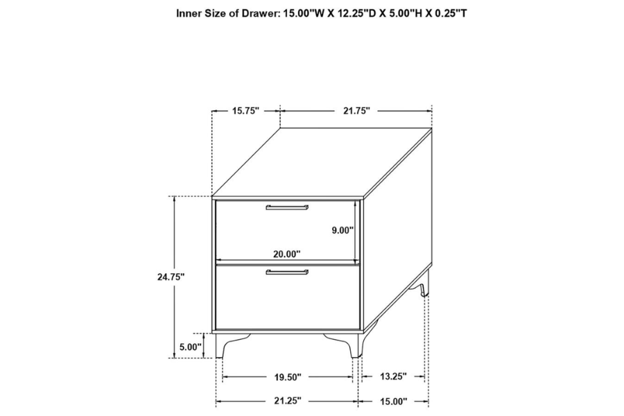Juego de dormitorio Kendall de 5 piezas tamaño Queen en color blanco 224401Q-S5