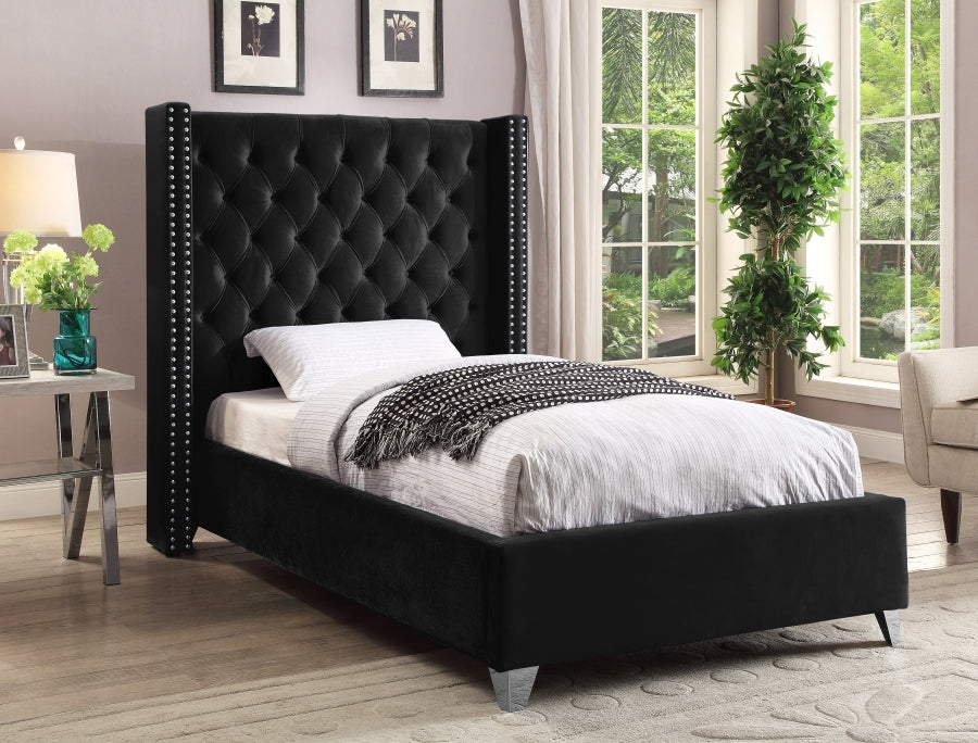 Aiden Velvet Bed SKU: AidenPink-T