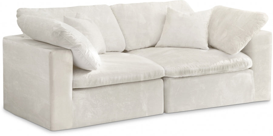 Cozy Velvet Comfort Modular Sofa SKU: 634Grey-S80
