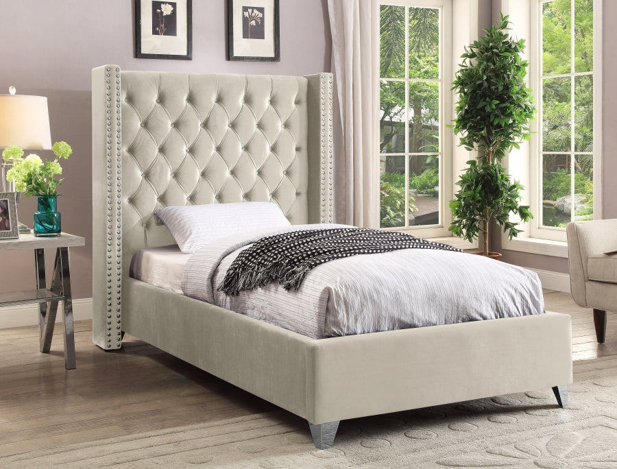 Aiden Velvet Bed SKU: AidenPink-T