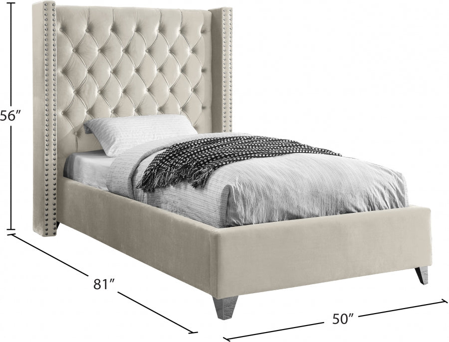 Aiden Velvet Bed SKU: AidenPink-T