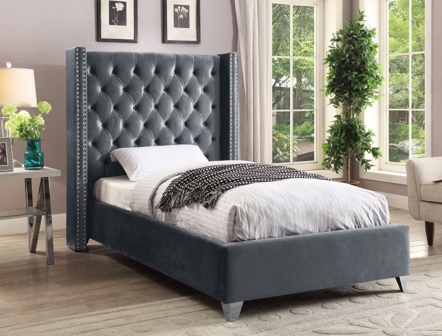 Aiden Velvet Bed SKU: AidenPink-T