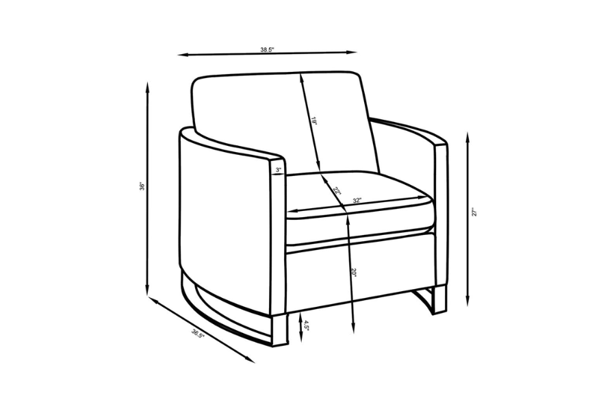 Corliss 3-piece Velvet Upholstered Sofa Set Camel 508824-S3 Comming Soon