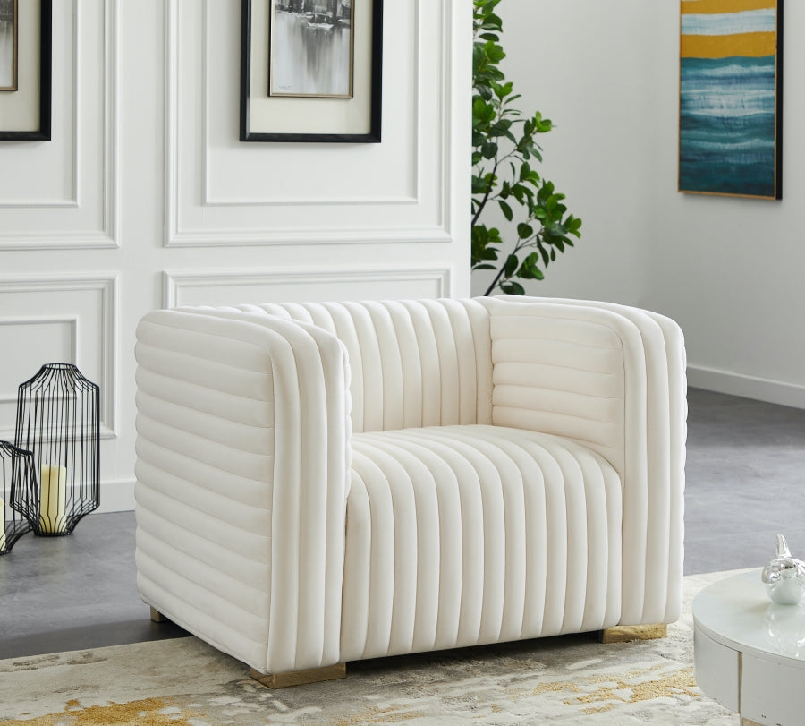 Ravish Velvet Chair SKU: 640Grey-C