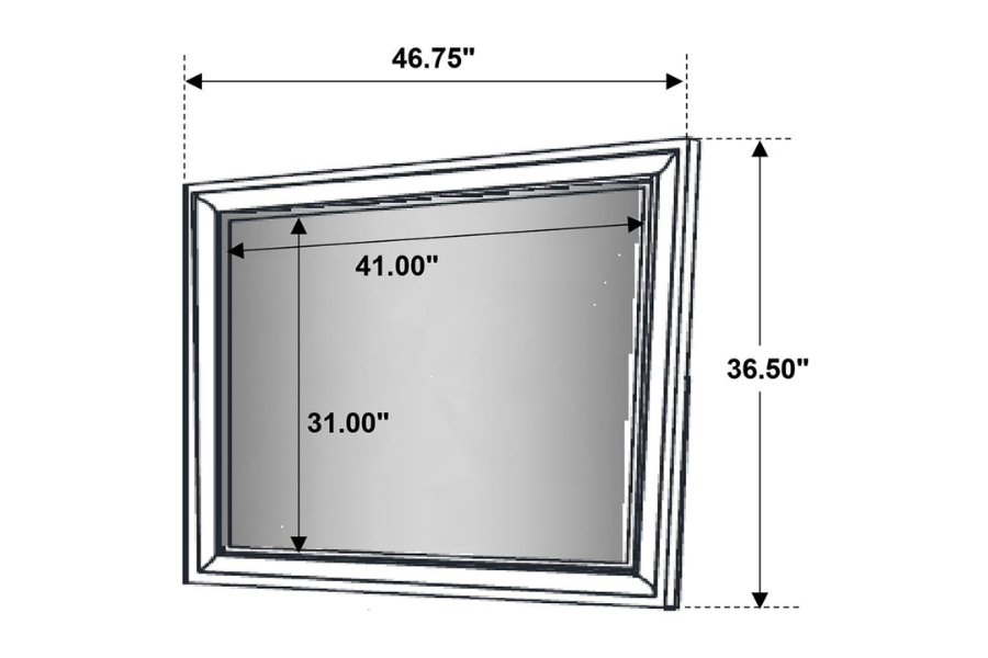 Juego de dormitorio Barzini de 4 piezas tamaño queen en color blanco 300843Q-S4