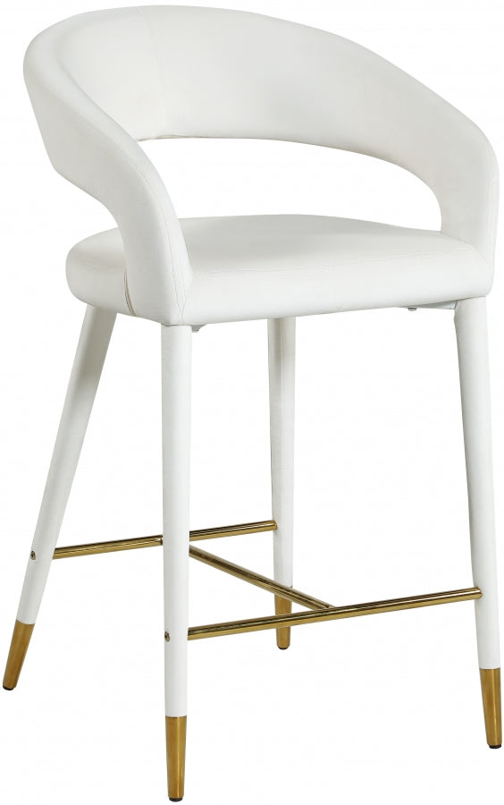 Destiny Velvet Stool SKU: 540Cognac-C