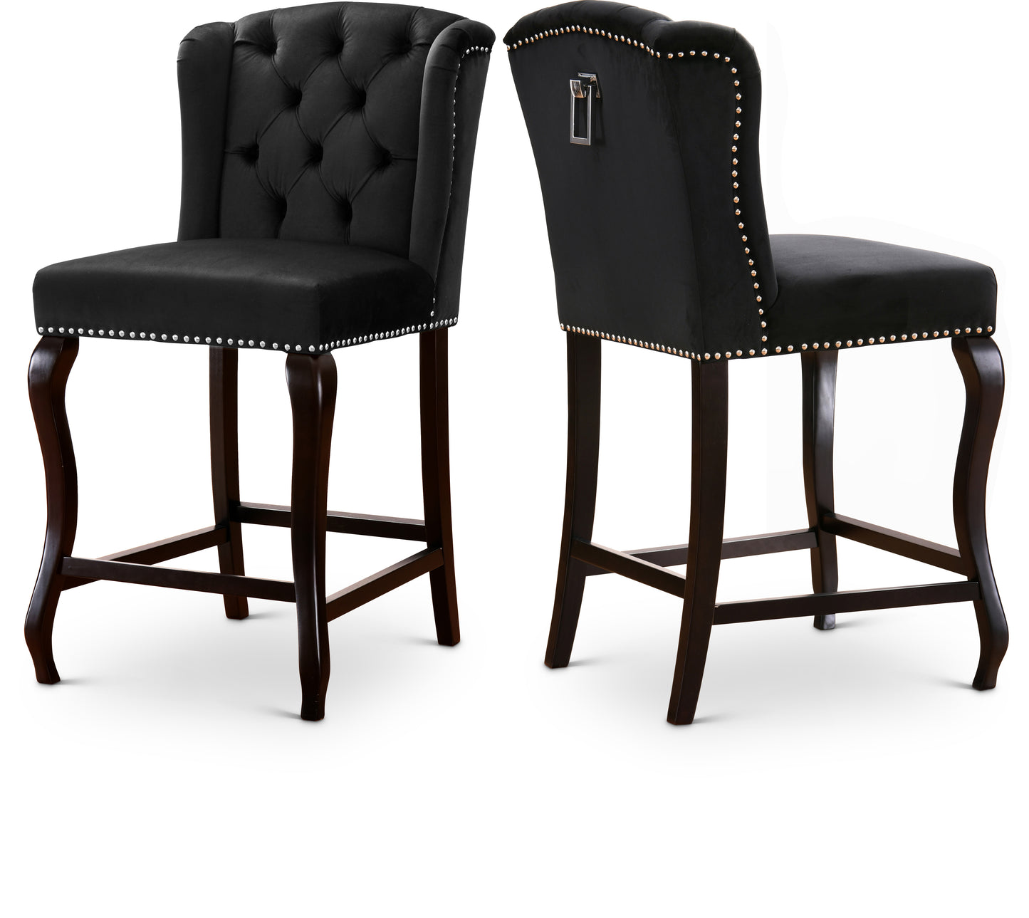 Suri Velvet Counter Stool SKU: 773Cream-C