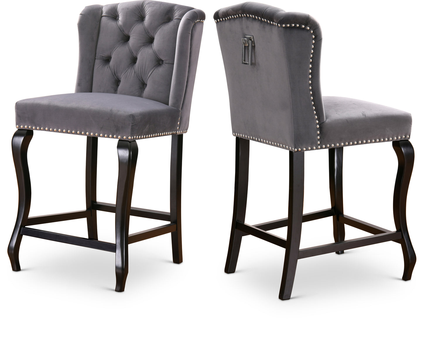 Suri Velvet Counter Stool SKU: 773Cream-C