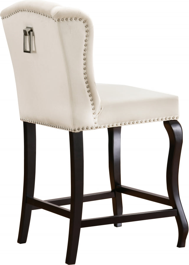 Suri Velvet Counter Stool SKU: 773Cream-C