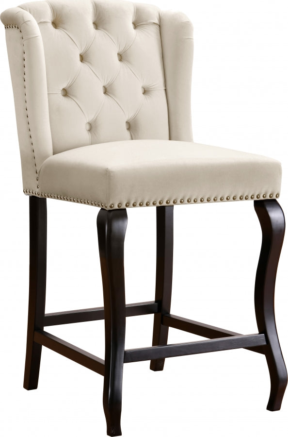 Suri Velvet Counter Stool SKU: 773Cream-C