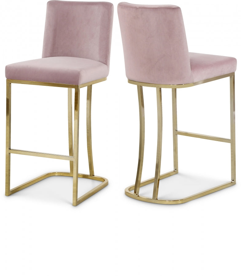 Heidi Velvet Counter Stool SKU: 777Pink-C