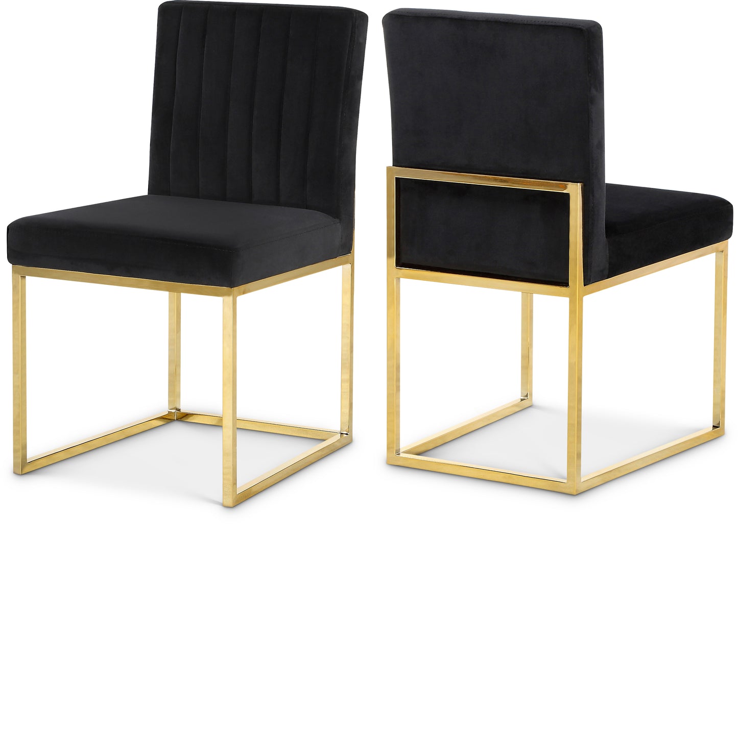 Giselle Velvet Dining Chair SKU: 778Pink-C