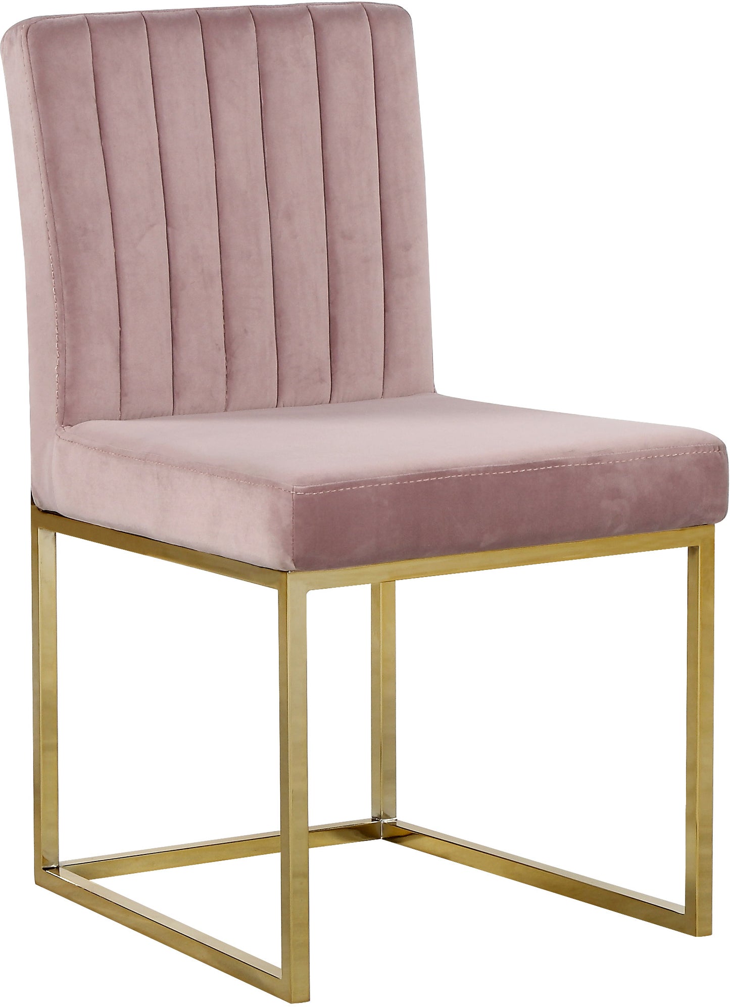 Giselle Velvet Dining Chair SKU: 778Pink-C