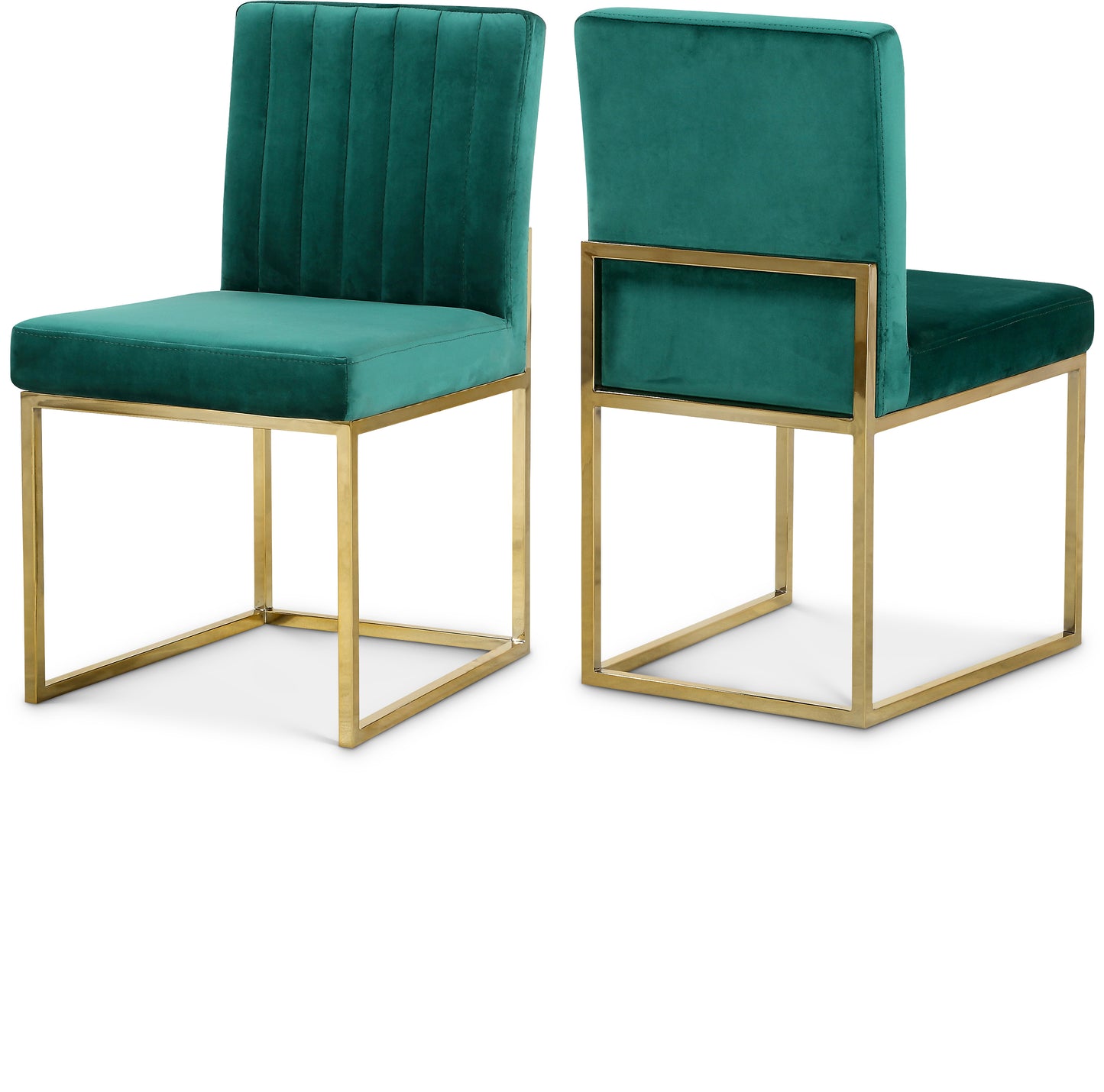 Giselle Velvet Dining Chair SKU: 778Pink-C
