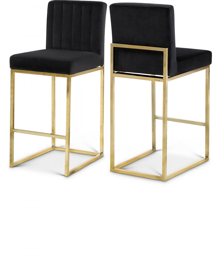 Giselle Velvet Counter Stool SKU: 781Green-C
