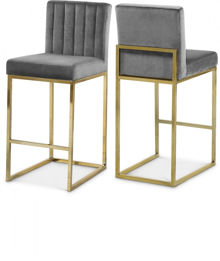 Giselle Velvet Counter Stool SKU: 781Green-C