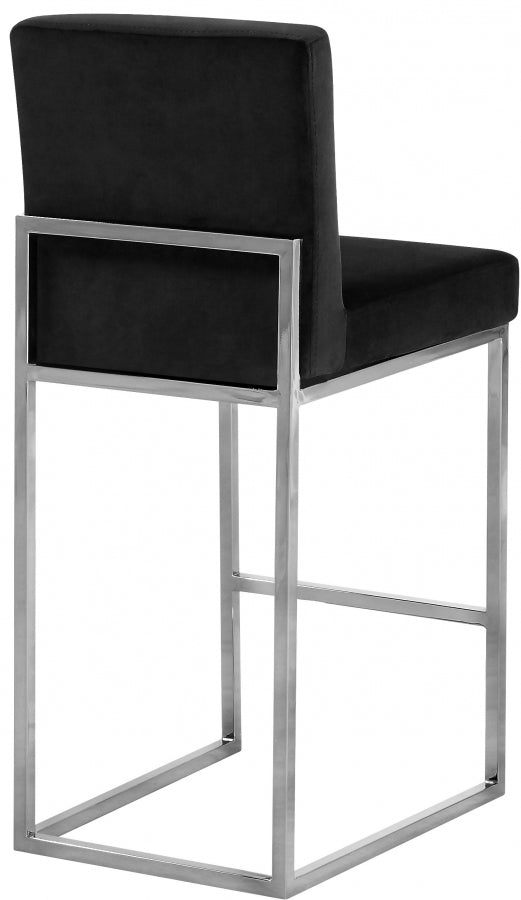 Giselle Velvet Counter Stool SKU: 782Black-C