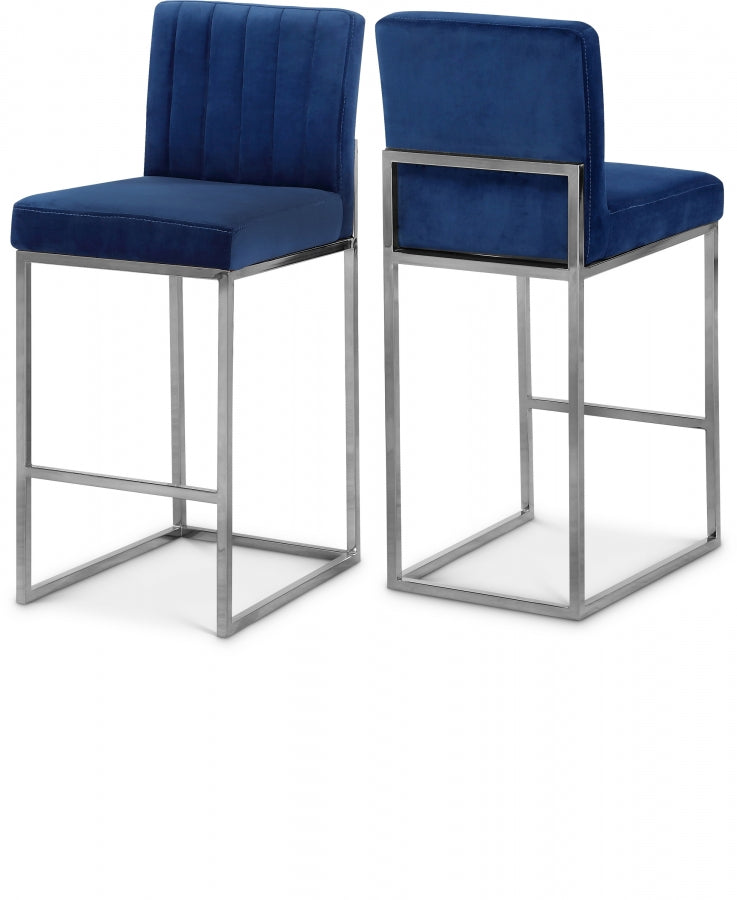 Giselle Velvet Counter Stool SKU: 782Black-C