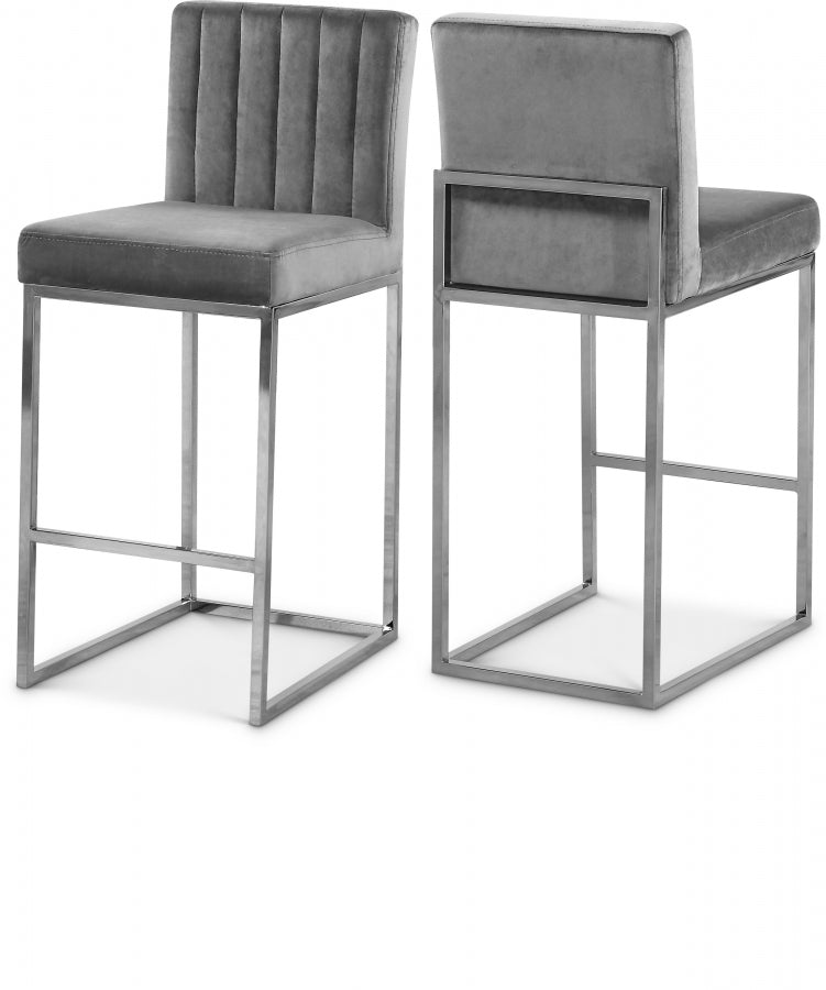 Giselle Velvet Counter Stool SKU: 782Black-C
