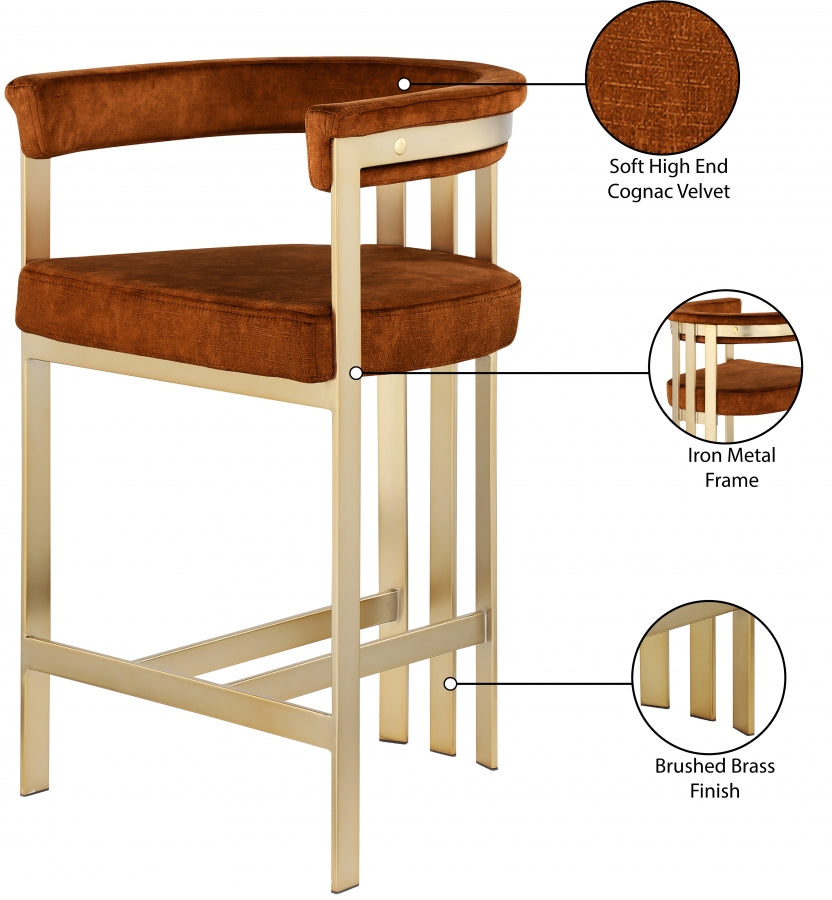 Marcello Counter Stool SKU: 596Cognac-C