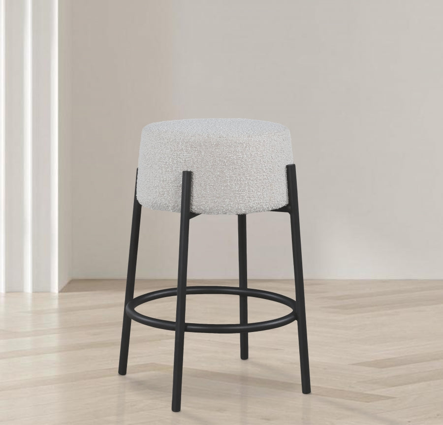 Avalon Boucle Fabric Counter Stool SKU: 821Grey-C