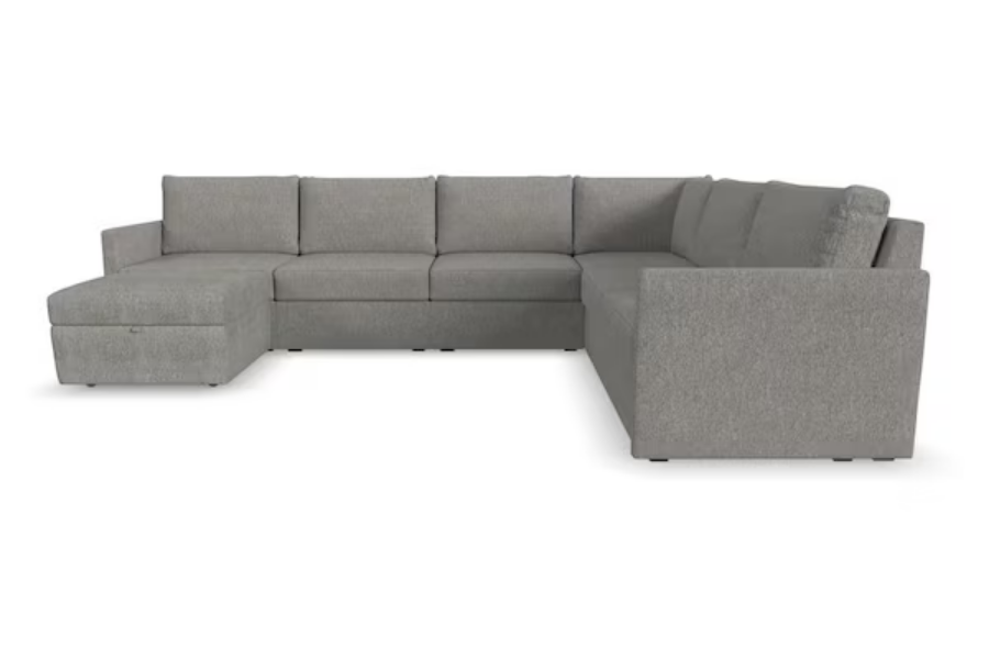 Flexsteel Modular Sectional with Storage Ottoman