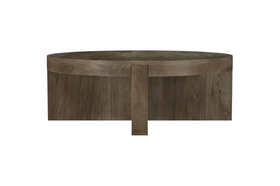 Kinkaid Round Solid Mango Wood Coffee Table Brown 710138 Comming Soon