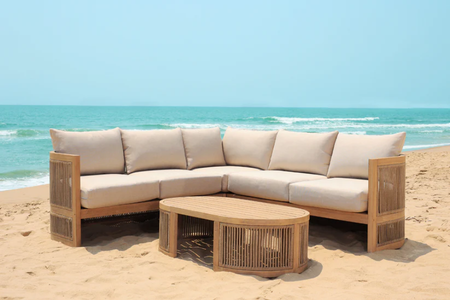Panama Jack Cabo 3-Piece Sectional Seating Set PJO-4401-NAT-3SEC