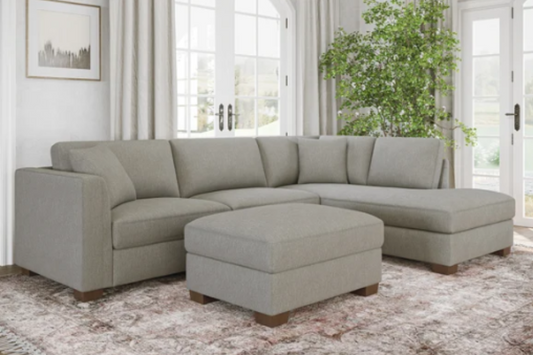 Thomasville Walsen Sectional with Storage Ottoman FLOOR MODEL