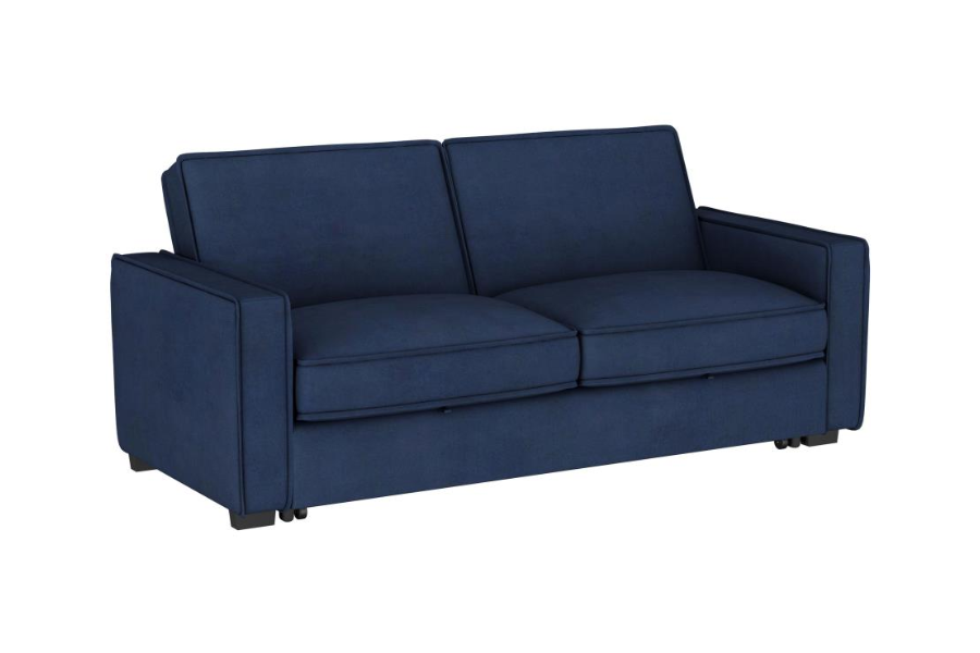 Sofá cama convertible tapizado Gretchen azul marino 360240
