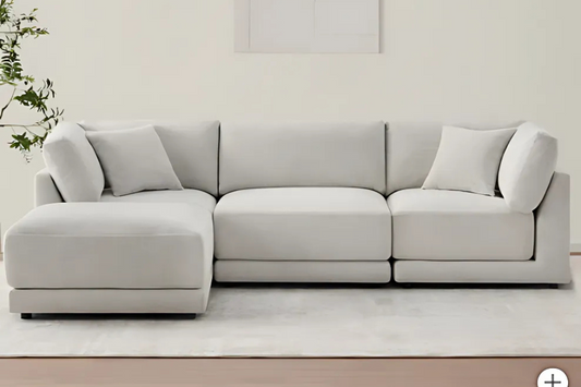 Dayna 4-piece Fabric Modular Sectional Flor Model