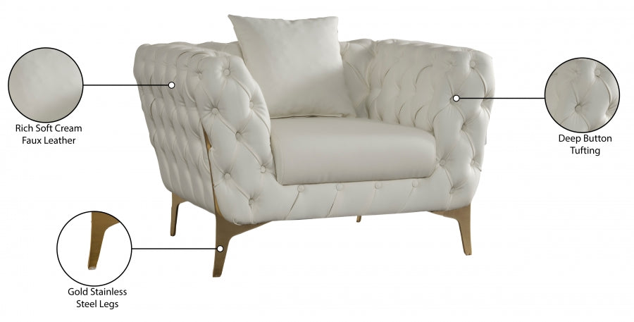 Aurora Faux Leather Chair SKU: 682-C
