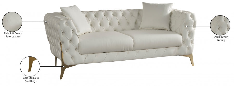 Aurora Faux Leather Loveseat SKU: 682-L