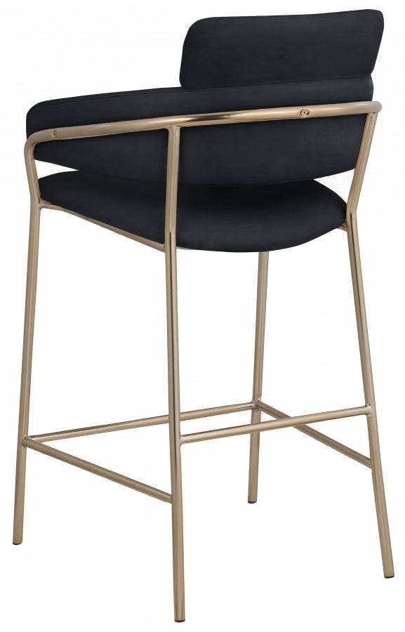 Yara Velvet Counter Stool SKU: 550Beige-C