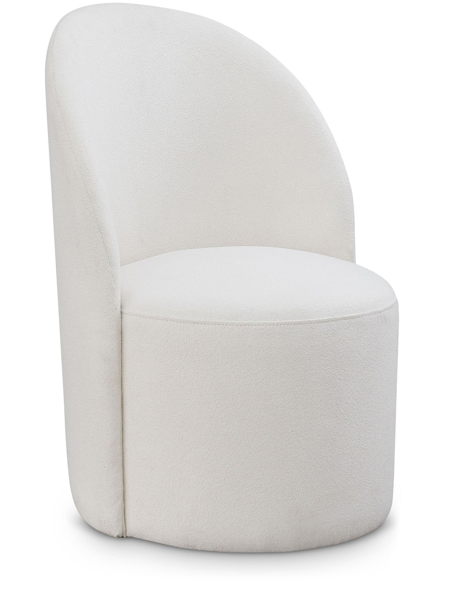 Hautely Boucle Fabric Accent | Dining Chair SKU: 528Cream