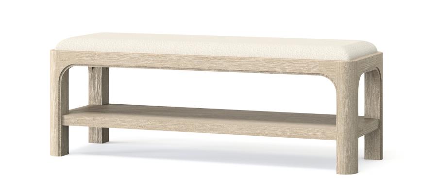 Solano 52-inch Bedroom Bed End Bench Weathered Mango 222526