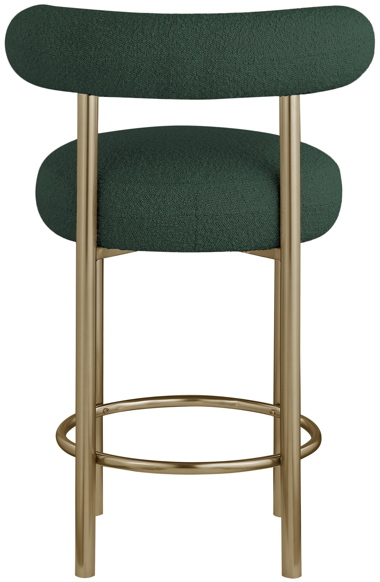Bordeaux Boucle Fabric Stool SKU: 547Green-C