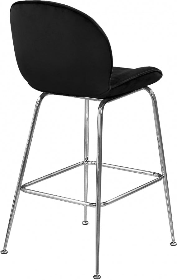 Paris Velvet Counter Stool SKU: 788Black-C