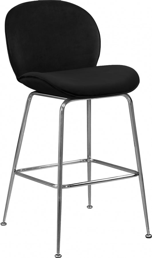 Paris Velvet Counter Stool SKU: 788Black-C