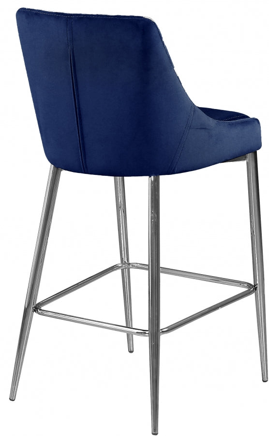 Karina Velvet Counter Stool SKU: 790Black-C