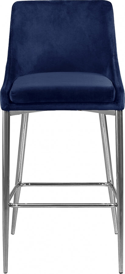 Karina Velvet Counter Stool SKU: 790Black-C