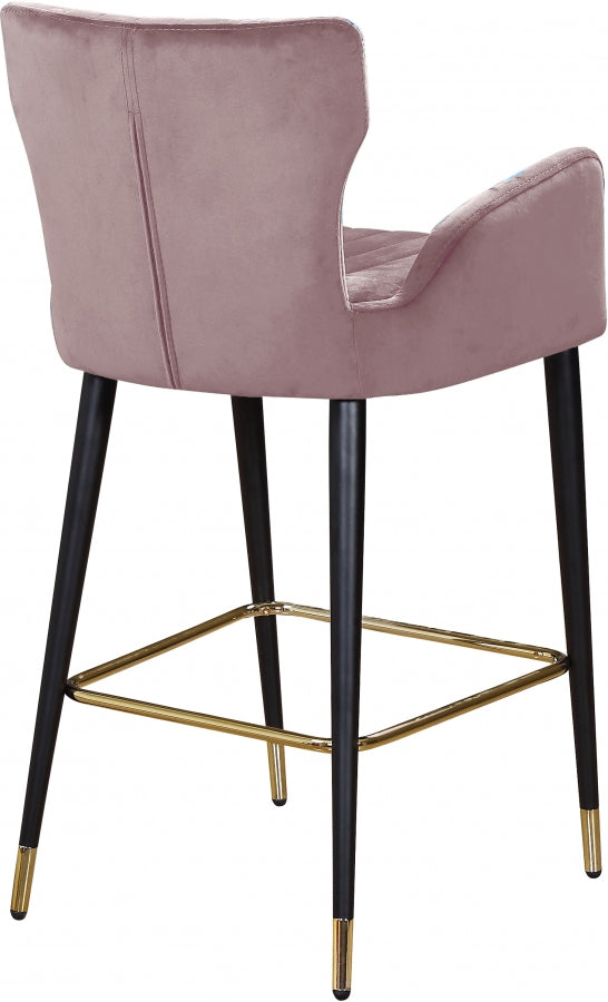 Luxe Velvet Counter Stool SKU: 792Pink-C