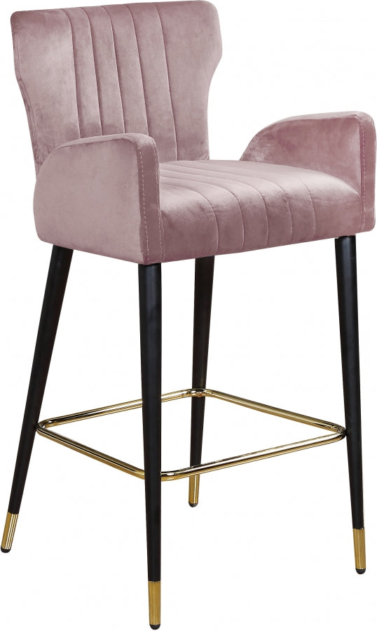 Luxe Velvet Counter Stool SKU: 792Pink-C
