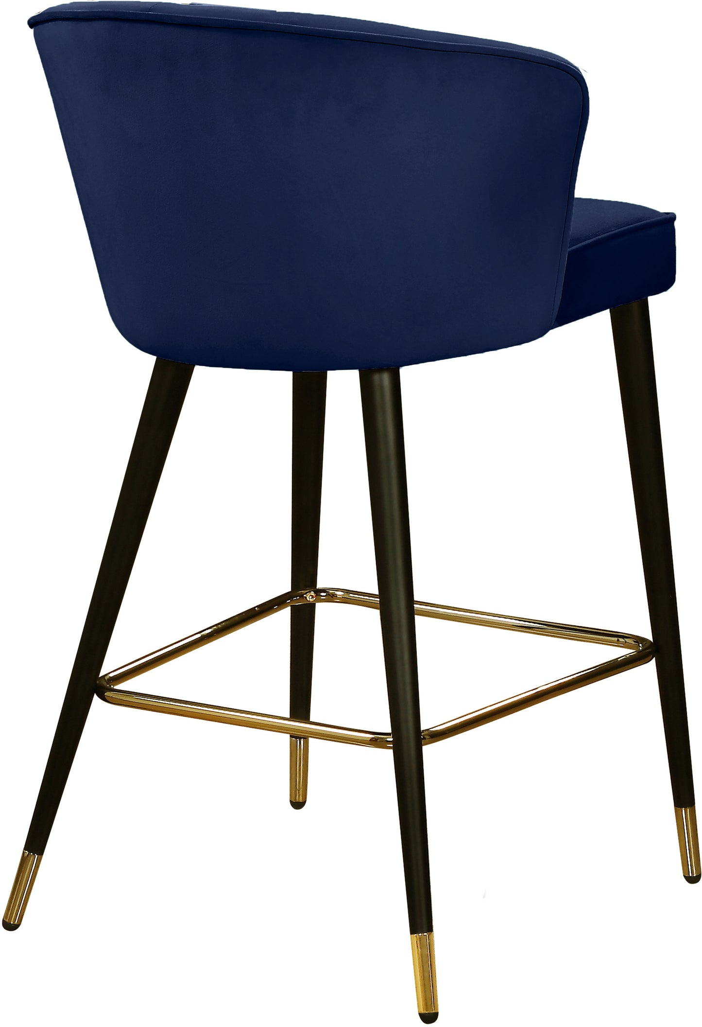 Cassie Velvet Counter Stool SKU: 793Navy-C