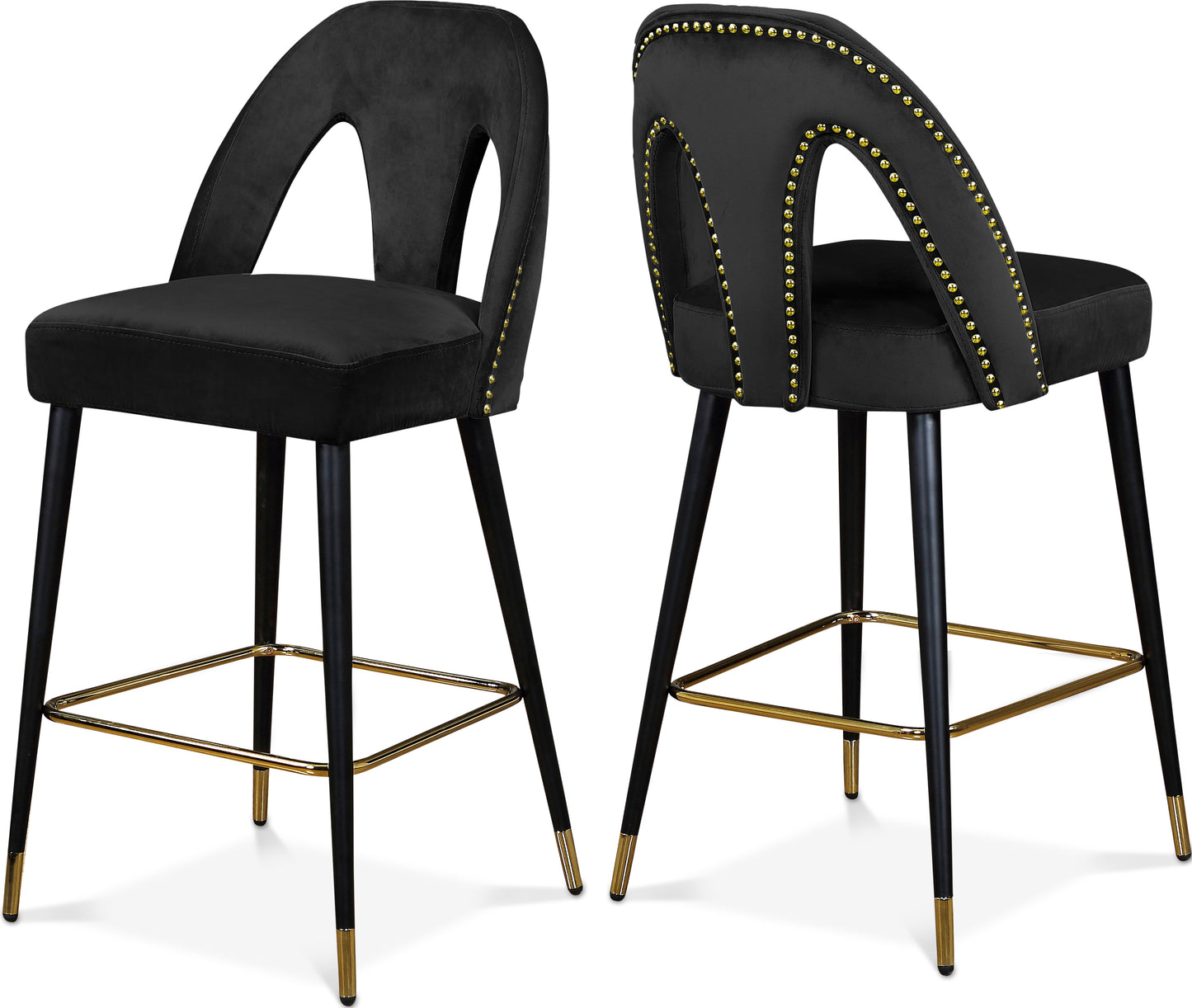 Akoya Velvet Counter Stool SKU: 795Pink-C