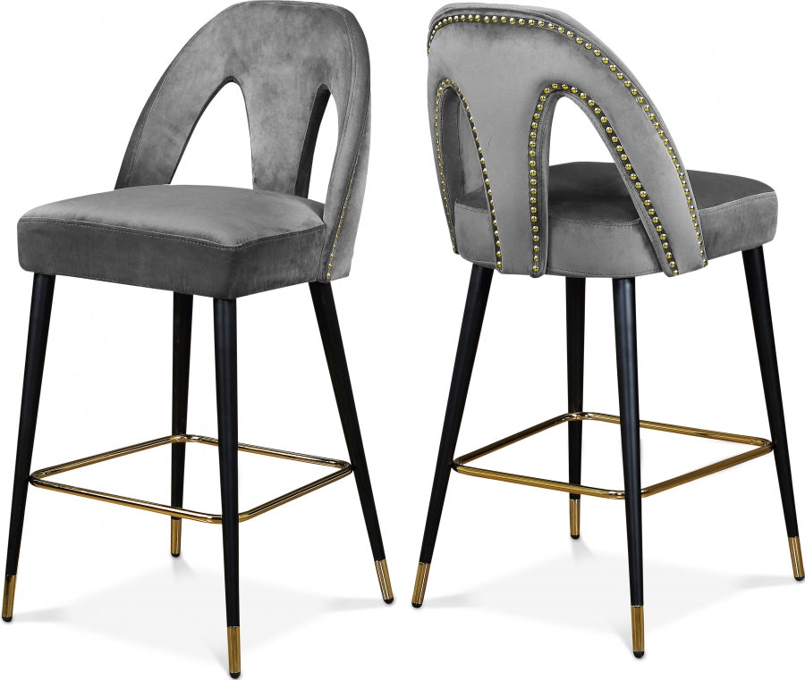 Akoya Velvet Counter Stool SKU: 795Pink-C