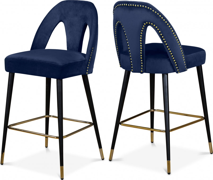 Akoya Velvet Counter Stool SKU: 795Pink-C